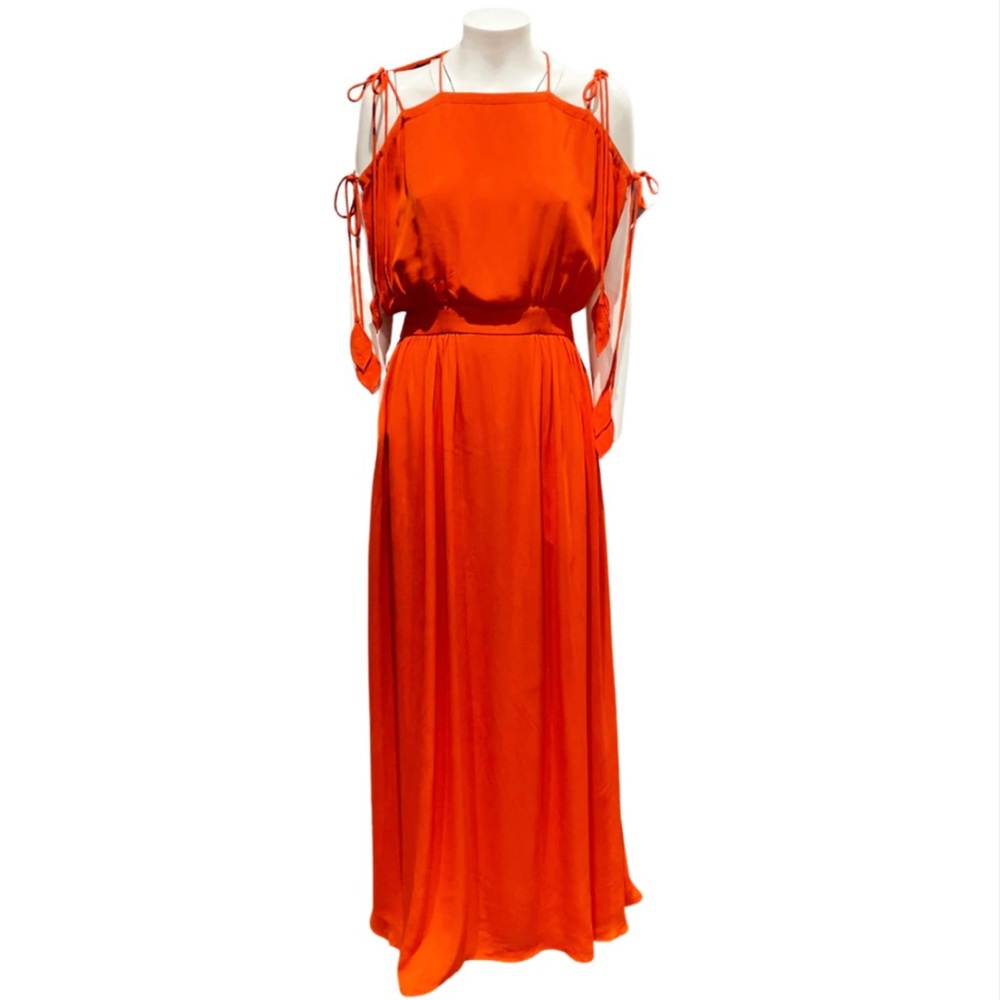 Tory Burch Poppy Red Evanlene Maxi Dress